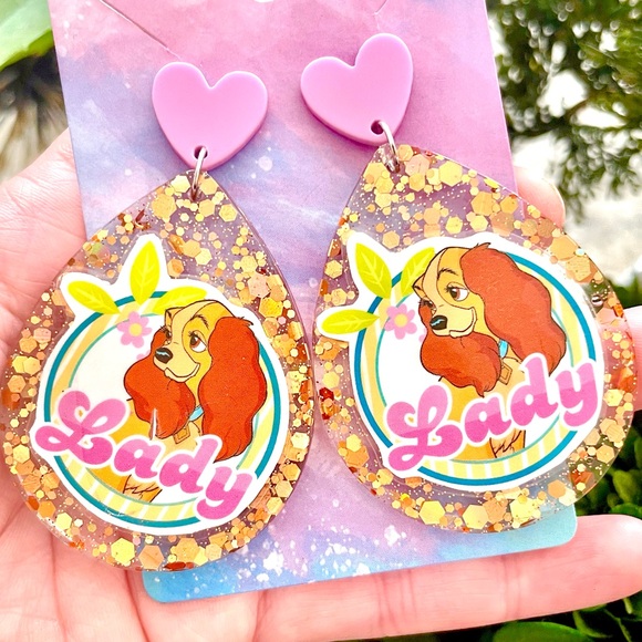 Lady And The Tramp Earrings - Picture 1 of 4